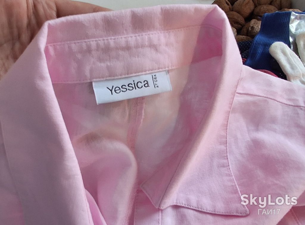 Рубашка от бренда «Yessica»/C&amp;A/Germany/Лен-Хлопок/Color-Pink. - фото фото фото 3