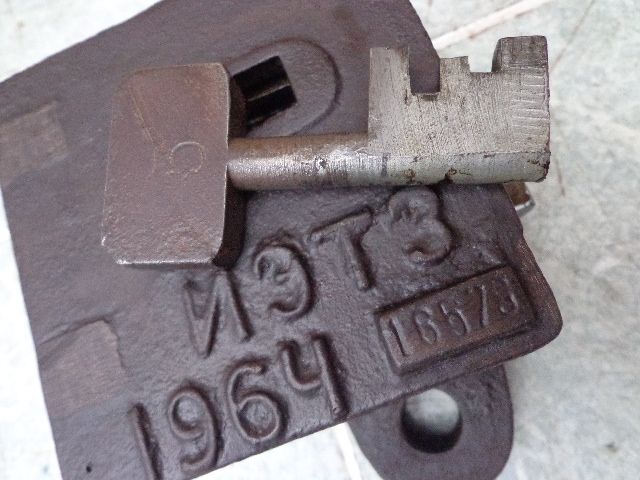 Замок Мелентьева. Стрелочный. Антивандальный СССР - фото фото фото 1