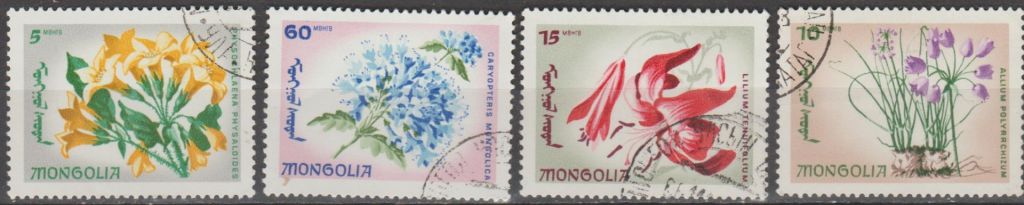 Монголия 1966 флора цветы - фото фото фото 0