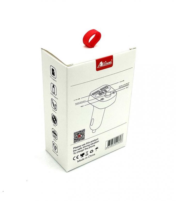 FM модулятор ALS-A89 Bluetooth + зарядка   (2USB/5V/3.1A) Чорний - фото фото фото 1