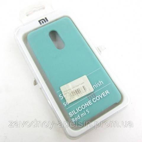 Xiaomi Redmi 5 чехол мятный Silicone Cover mint - фото фото фото 2