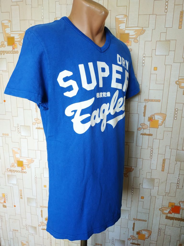 Футболка синя чоловіча SUPERDRY p-p M - фото фото фото 1