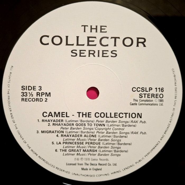 Camel - The Collection - 1974-84.   (2LP). 12. Vinyl. Пластинки. UK. - фото фото фото 5