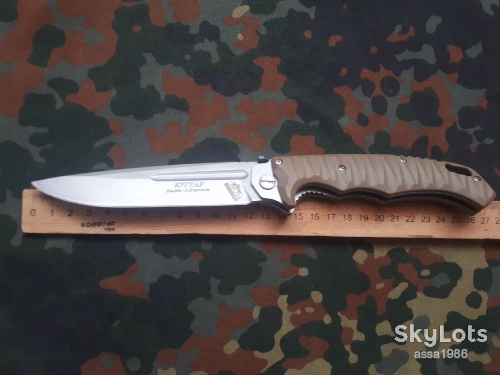 Туристичний складний ніж Нокс Кугуар D2  26.5см,кліпса,отвір під темляк - фото фото фото 8