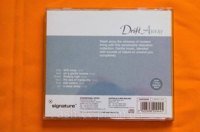 Музичний диск CD. DRIFT AWAY - фото фото фото 2
