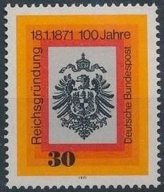 ФРГ 100 лет германскому гербу Геральдика 1971 - фото фото фото 0