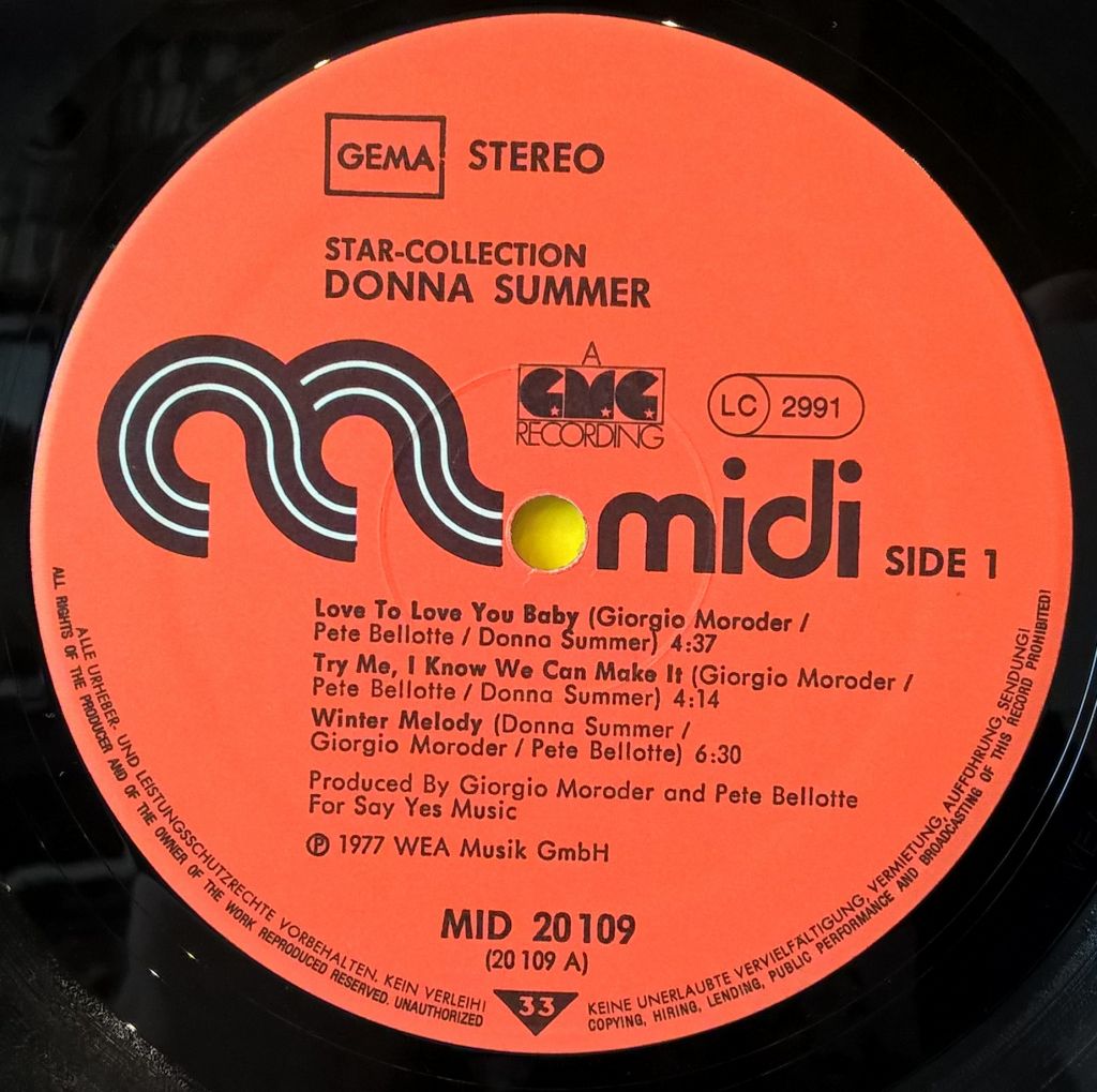 Donna Summer - Star - Collection - 1974-77.    (LP). 12. Vinyl. Пластинка. Germany. - фото фото фото 4
