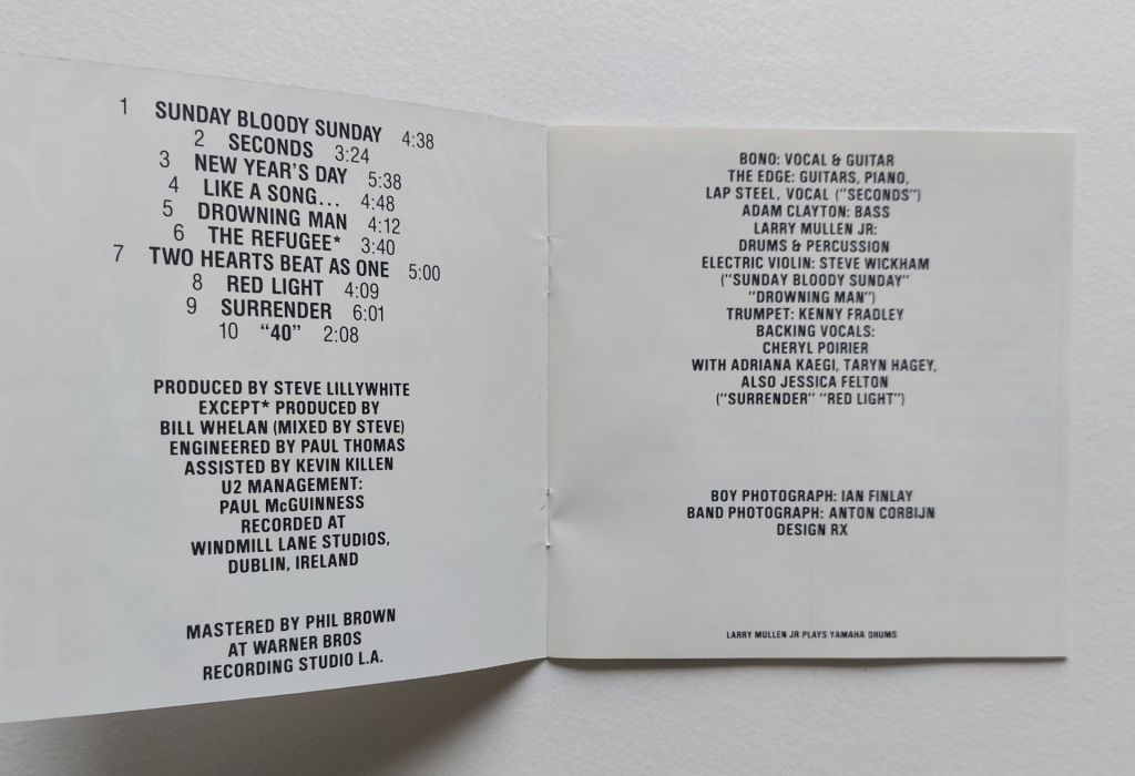 U2  “War”, 1983, USA, Island Records  , 1CD, Б/У - фото фото фото 5