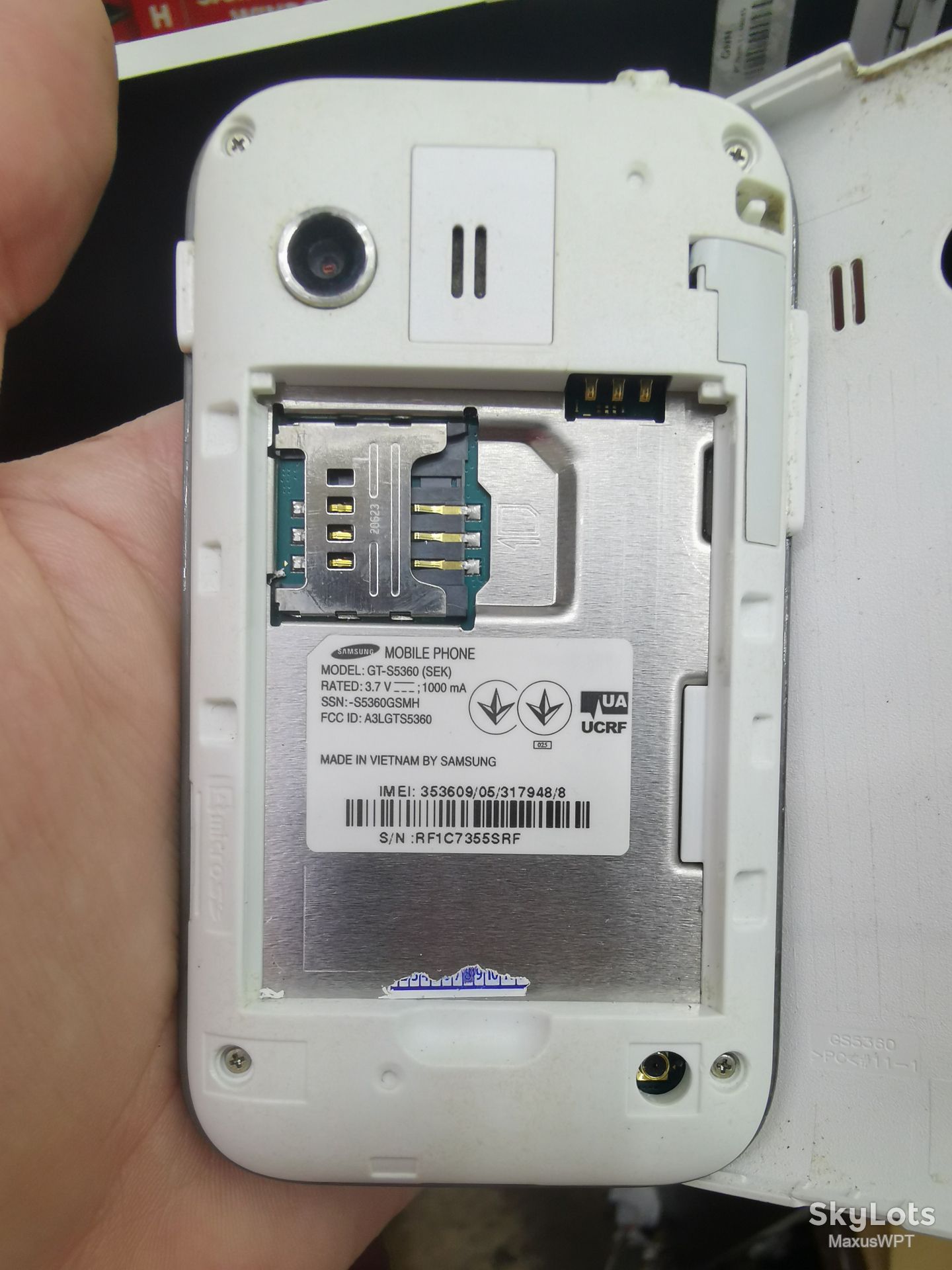 #1029 Sklad Samsung s5360 white - фото фото фото 5