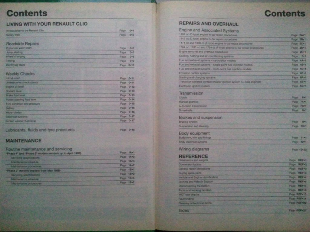 Renault Clio 1991-1998. Технічне обслуговування та ремонт. англійською - фото фото фото 2