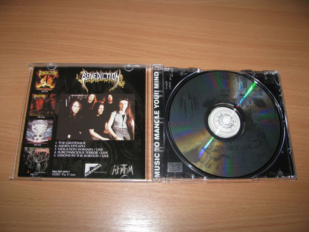 BENEDICTION - The Grotesque / Ashen Epitaph    (1994 Nuclear Blast 1st press,USA) - фото фото фото 1