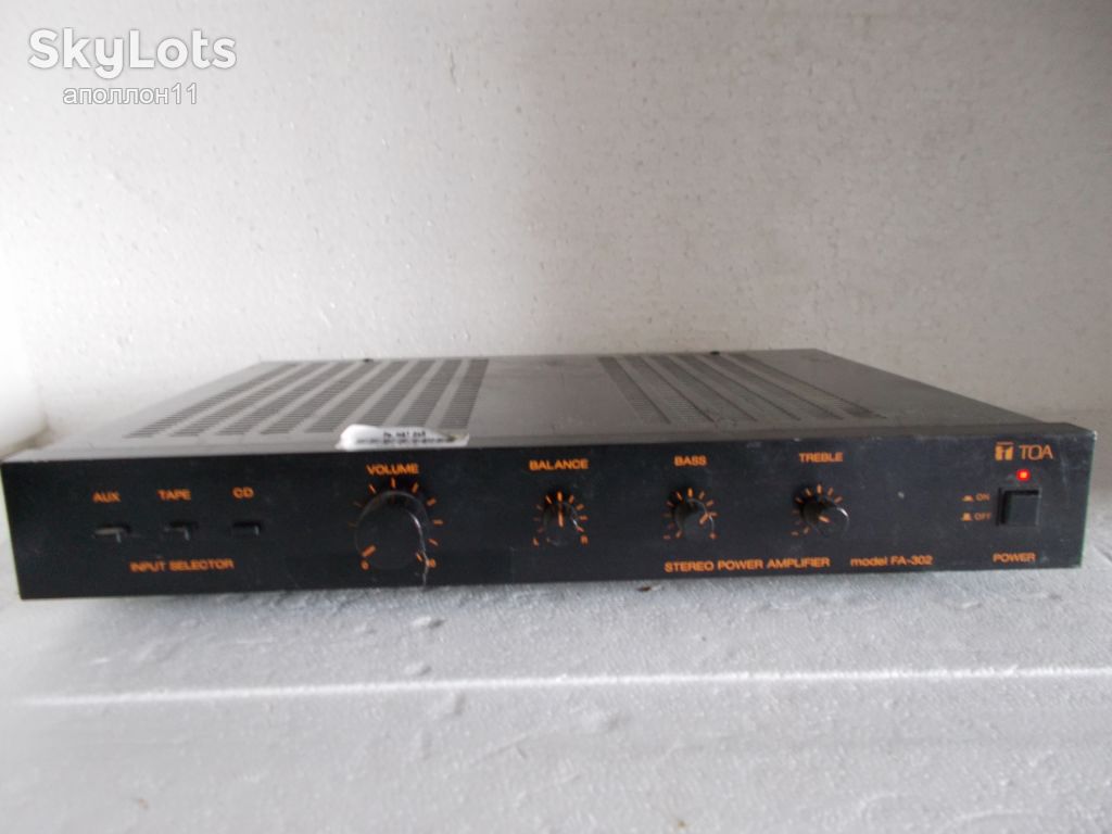TOA-FA 302 STEREO POWER AMPLIFIER - фото фото фото 3