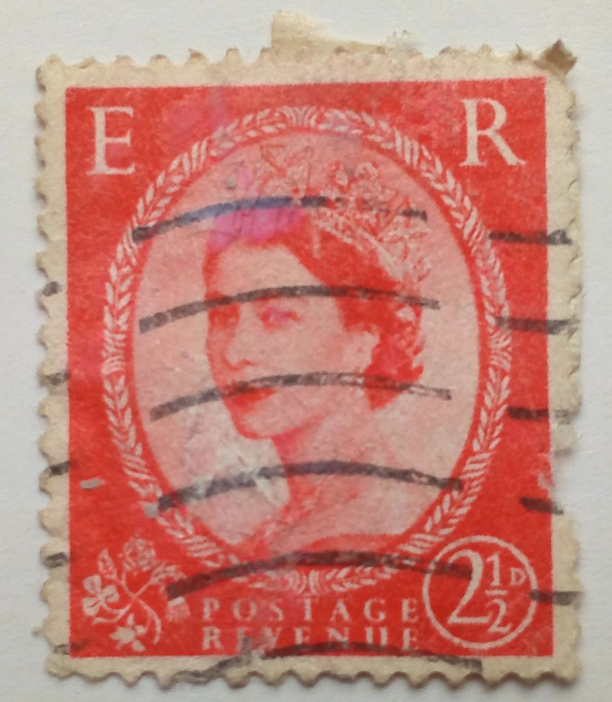 Великобритания 1952-1954 Елизавета II, 2 1/2P, гашеная (I) - фото фото фото 0