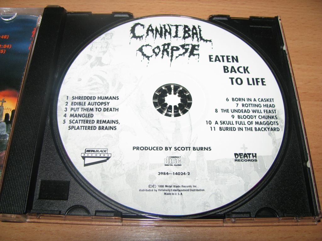 CANNIBAL CORPSE - Eaten Back To Life    (1990 Metal Blade USA) - фото фото фото 2