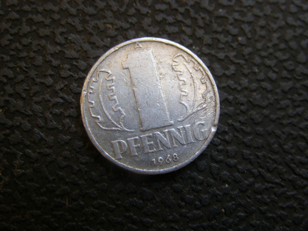 1 пфенинг 1968 г А. ГДР. - фото фото фото 0