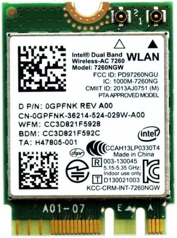 Wi-fi+BT модуль M.2 Intel 7260NGW для ноутбука - фото фото фото 0