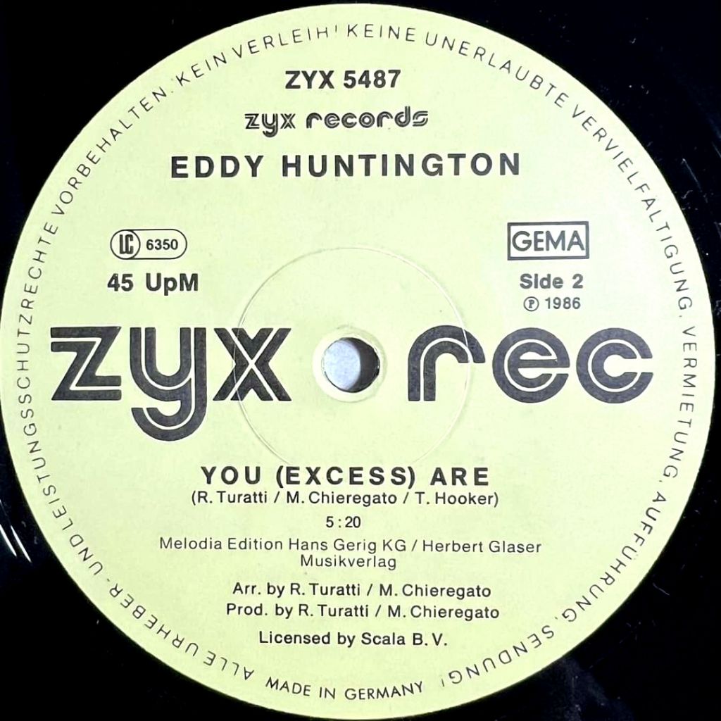 Eddy Huntington - U.S.S.R. - 1986.   (EP). 12. Vinyl. Пластинка. Germany. - фото фото фото 3