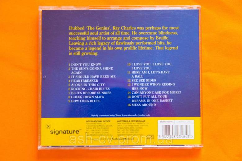 Музичний диск CD. RAY CHARLES - SIGNATURE - фото фото фото 1