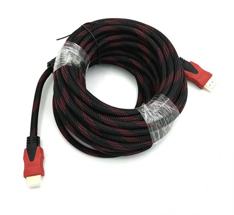 HDMI кабель V1.4 Nylon 10м Black/Red - фото фото фото 0