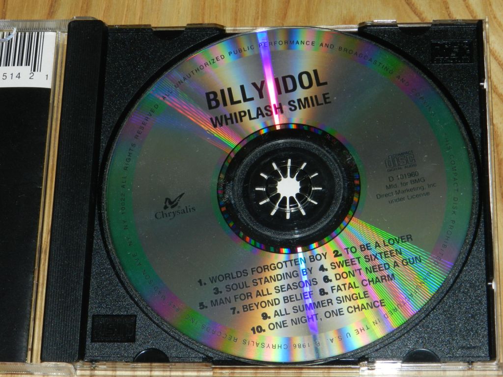 CD  Billy Idol - Whiplash Smile - фото фото фото 2