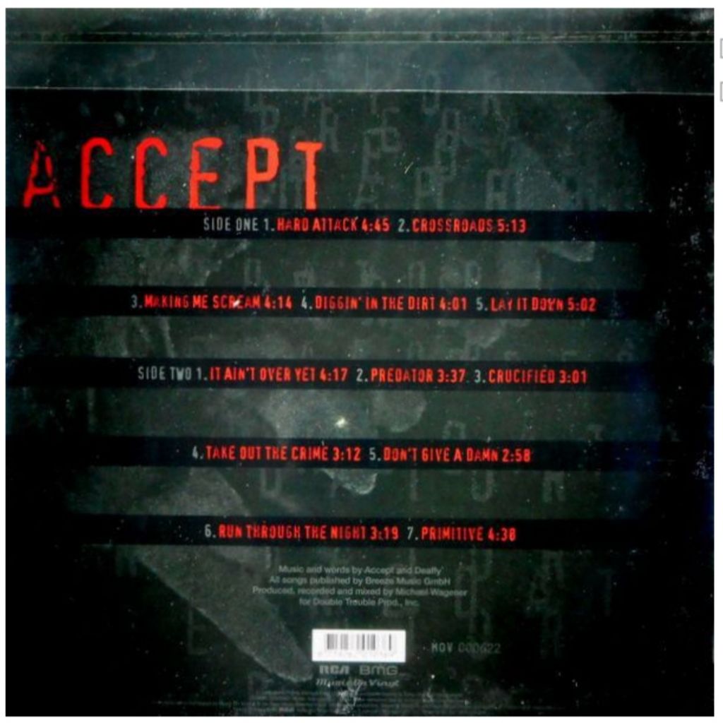 Accept ЕХ U.D.O. - Predator - 1996.    (LP). 12. Пластинка. Europe. S/S. - фото фото фото 1