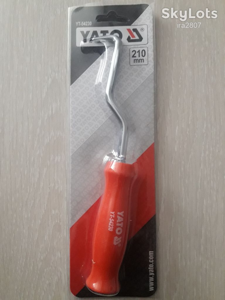 Гачок для в'язання дроту YATO : L= 210 мм, пластикова ручка - фото фото фото 0
