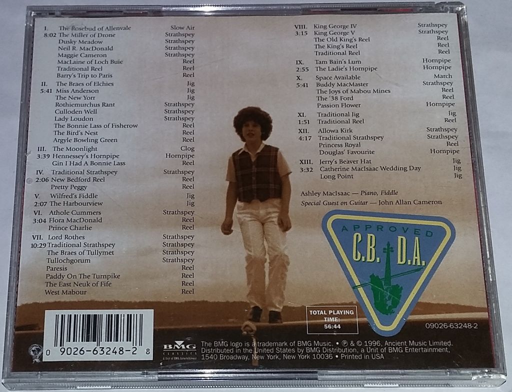 ASHLEY MacISAAC Fine® Thank You Very Much - A Traditional Album CD US - фото фото фото 2