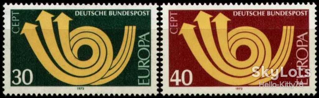 ФРГ 1973 Европа СЕРТ Mi 768-769 MNH - фото фото фото 0