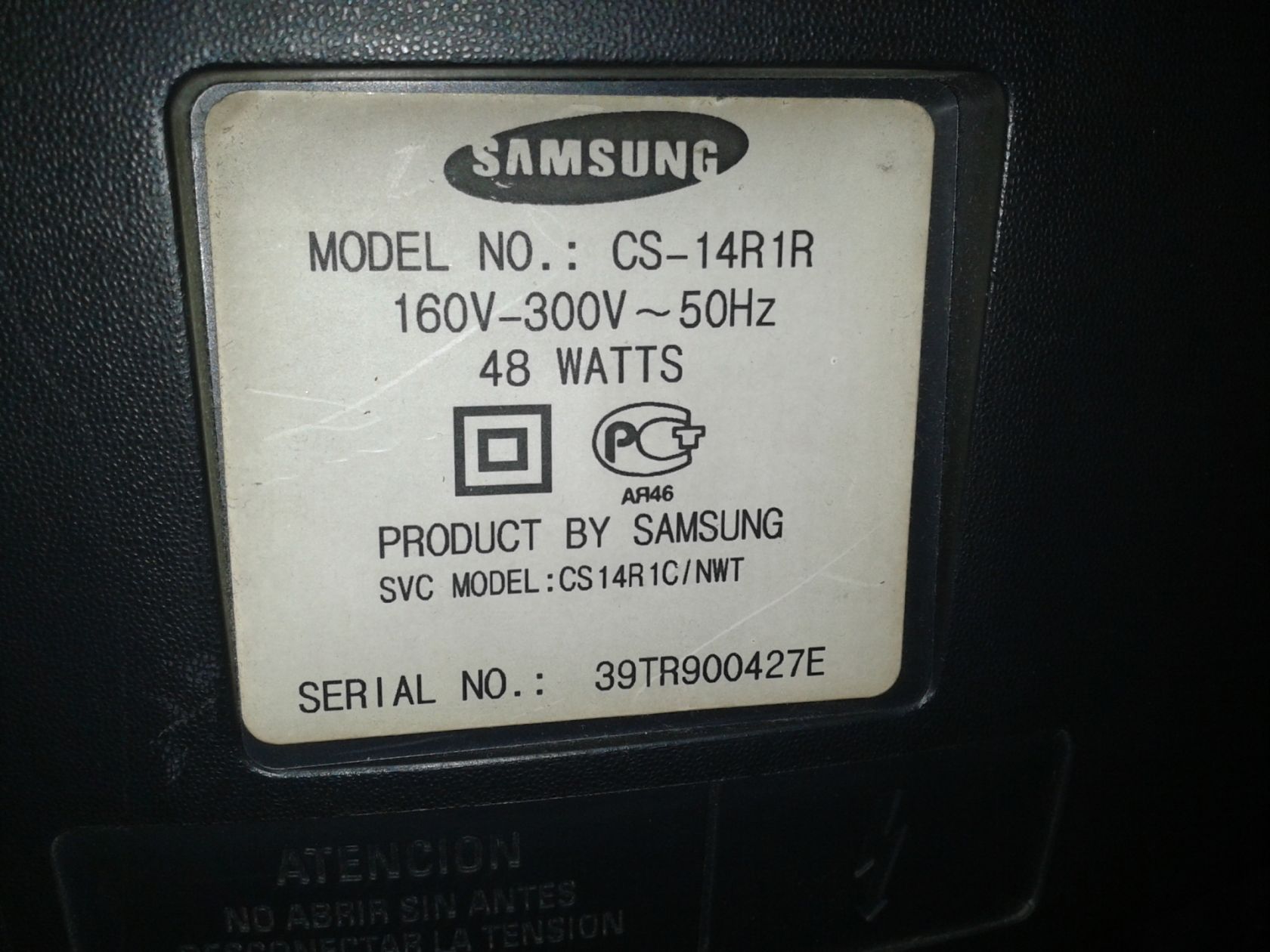 Телевизор Samsung CS-14R1R - фото фото фото 5