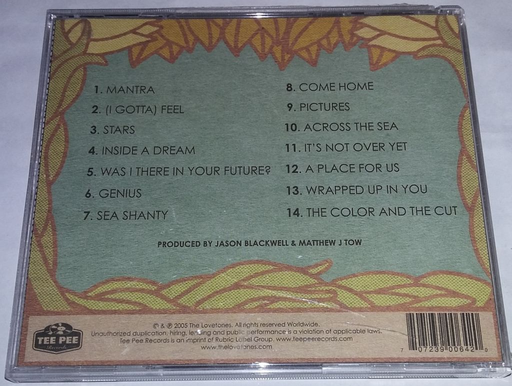 THE LOVETONES Meditations CD US - фото фото фото 2