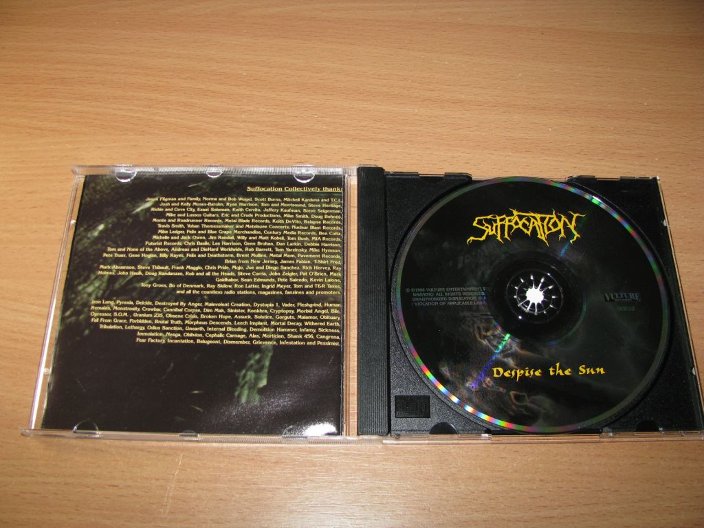SUFFOCATION - Despise The Sun  (1998 Vulture 1st press,USA) - фото фото фото 1