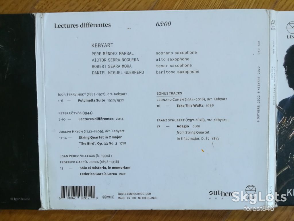 Kebyart-Lectures differentes-Stravinsky, Eotvos, Haydn and Perez-Villegas-Netherlands-стан: 5 - фото фото фото 1