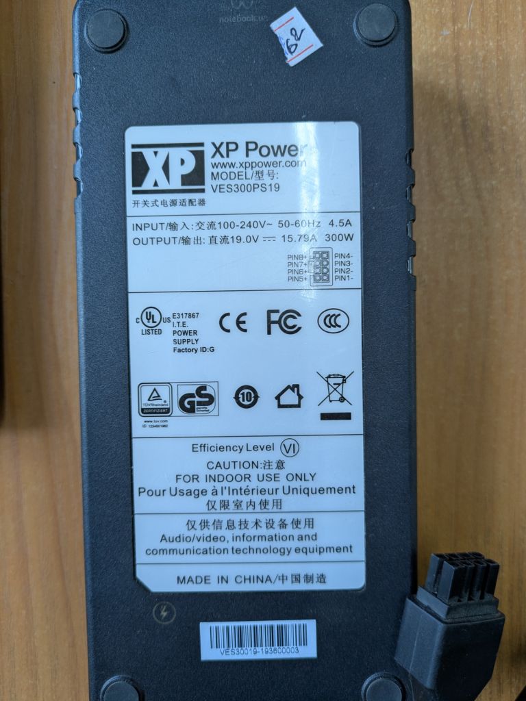 Блок живлення XP Power 300W 19V зарядка - фото фото фото 1