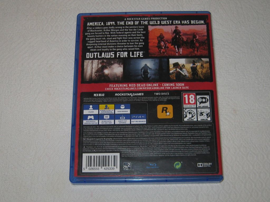Игра Playstation 4 диск PS 4 Red dead redemption 2 - фото фото фото 2