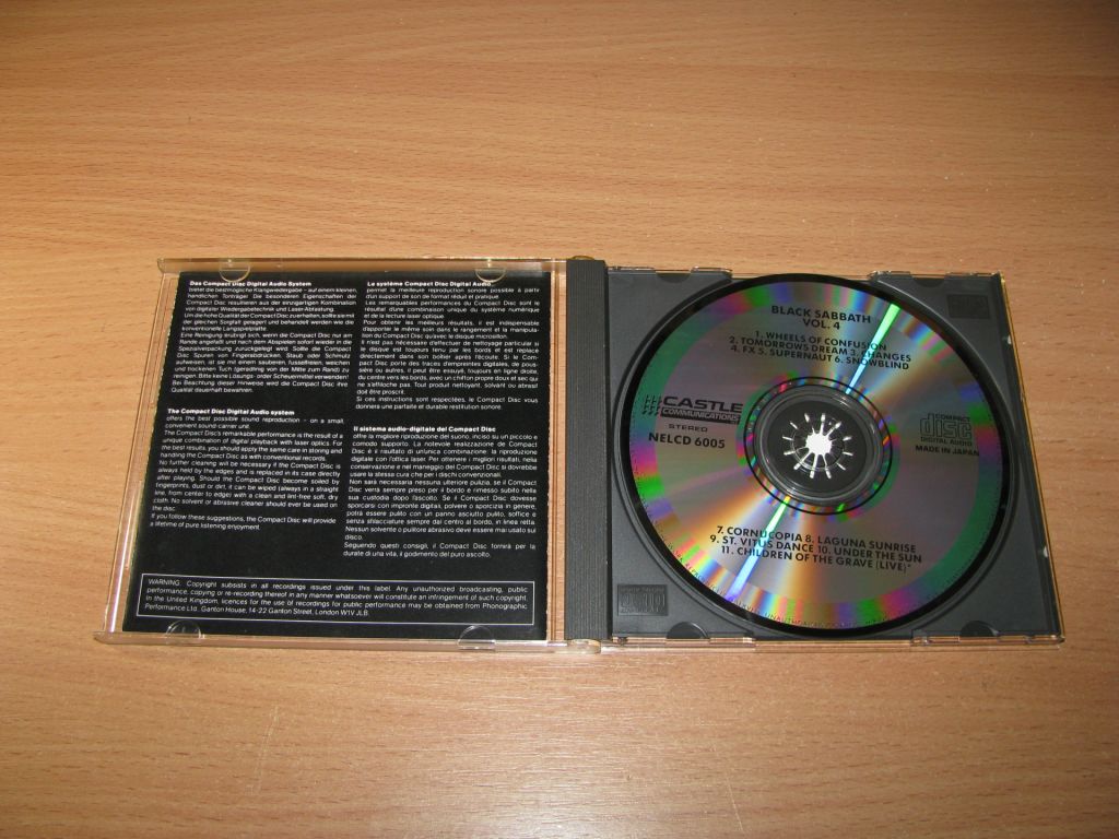 BLACK SABBATH - Vol 4     (1986 Castle 1st press  JAPAN ) - фото фото фото 1