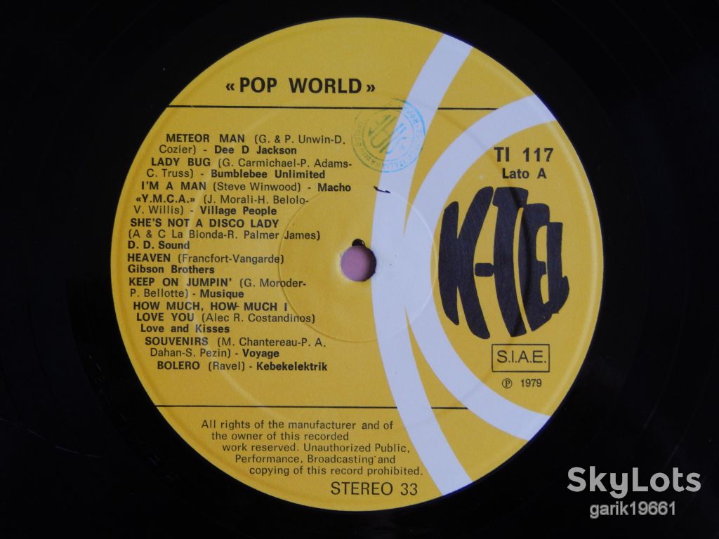 Various ‎– Pop World   (20 Successi 20)   (K-Tel ‎– TI 117, Italy) EX+/EX+ - фото фото фото 2