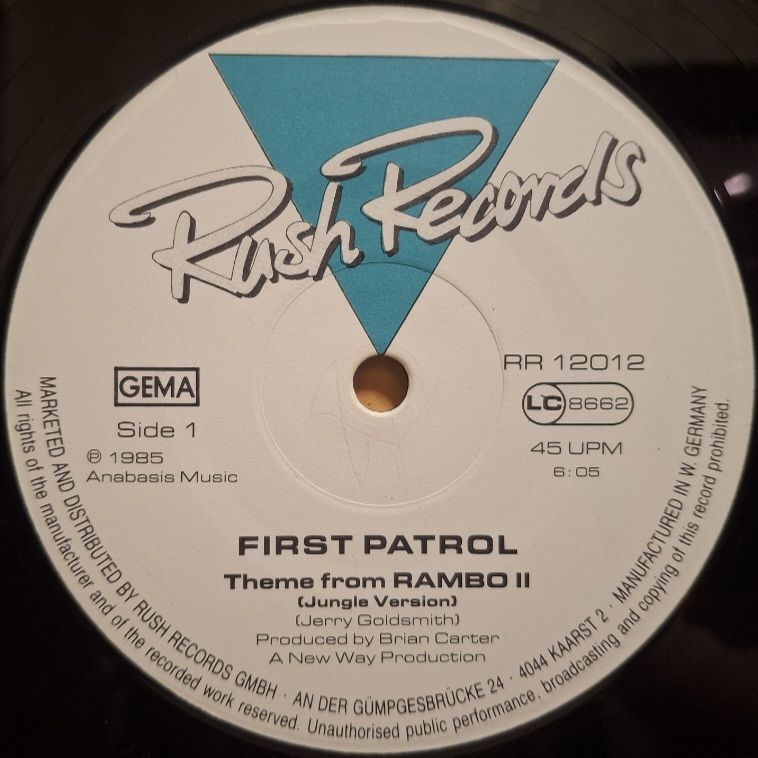Stallone - Rambo II. First Patrol - 1985.   (EP). 12. Vinyl. Пластинка. Germany. - фото фото фото 2