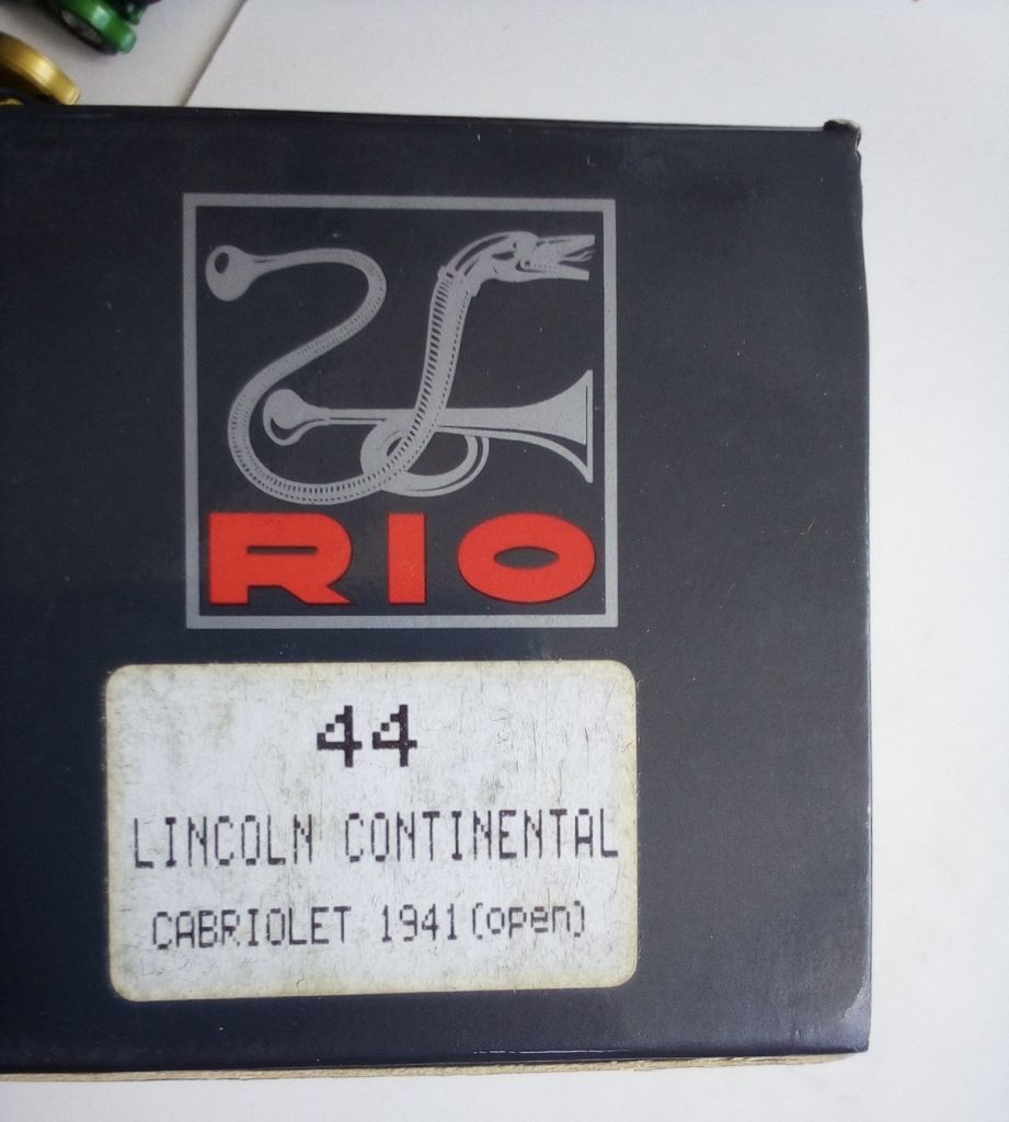 LINCOLN CONTINENTAL Cabriolet 1941 1/43 Rio - фото фото фото 1