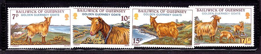 Фауна  Гернси 1980 г MNH - козы - фото фото фото 0