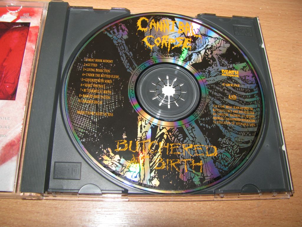 CANNIBAL CORPSE - Butchered At Birth   (1991 Caroline 1st press,USA) - фото фото фото 2