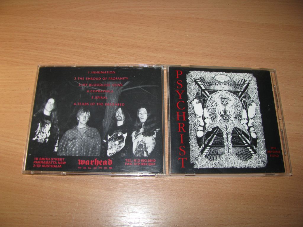 PSYCHRIST - The Abysmal Fiend  (1994 Warhead 1st press) - фото фото фото 0
