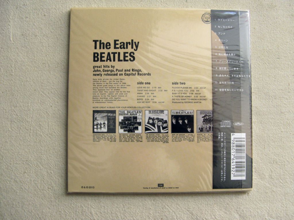 CDLP Beatles. The Early Beatles. 1964/2013. - фото фото фото 2