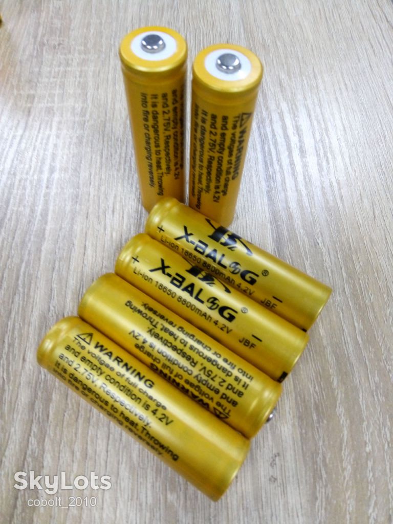 Аккумулятор X-Balog Li-ion 18650 8800mAh 4.2V Gold - фото фото фото 0