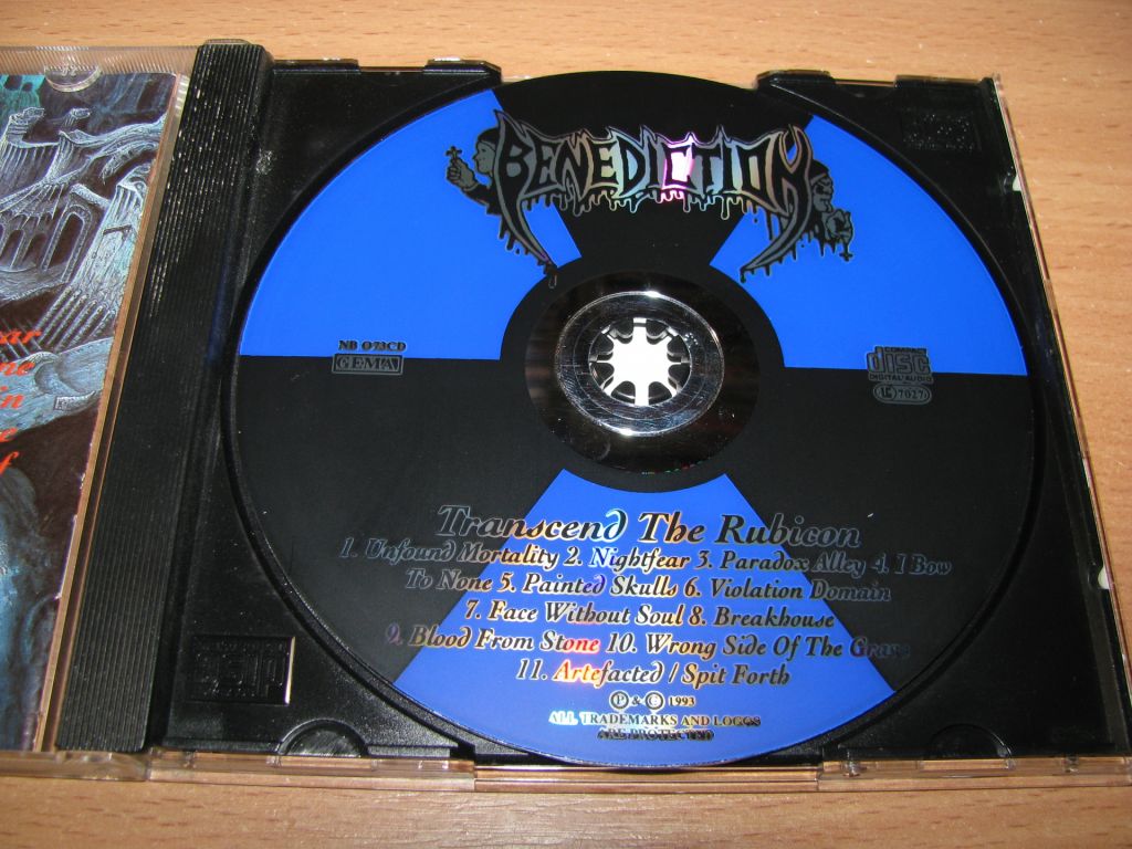 BENEDICTION - Transcend The Rubicon  (1993 Nuclear Blast 1st press) - фото фото фото 2