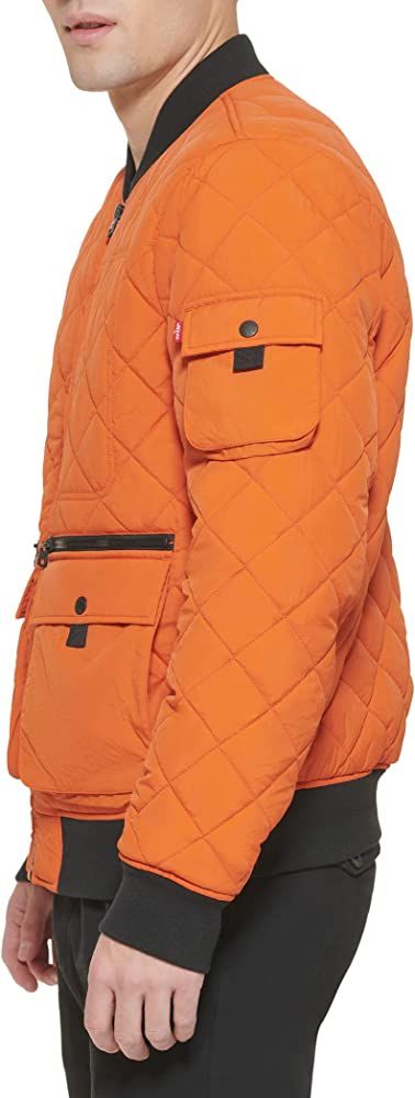 Бомбер Levis Dry Touch Nylon Quilted Utility Bomber Jacket - фото фото фото 0