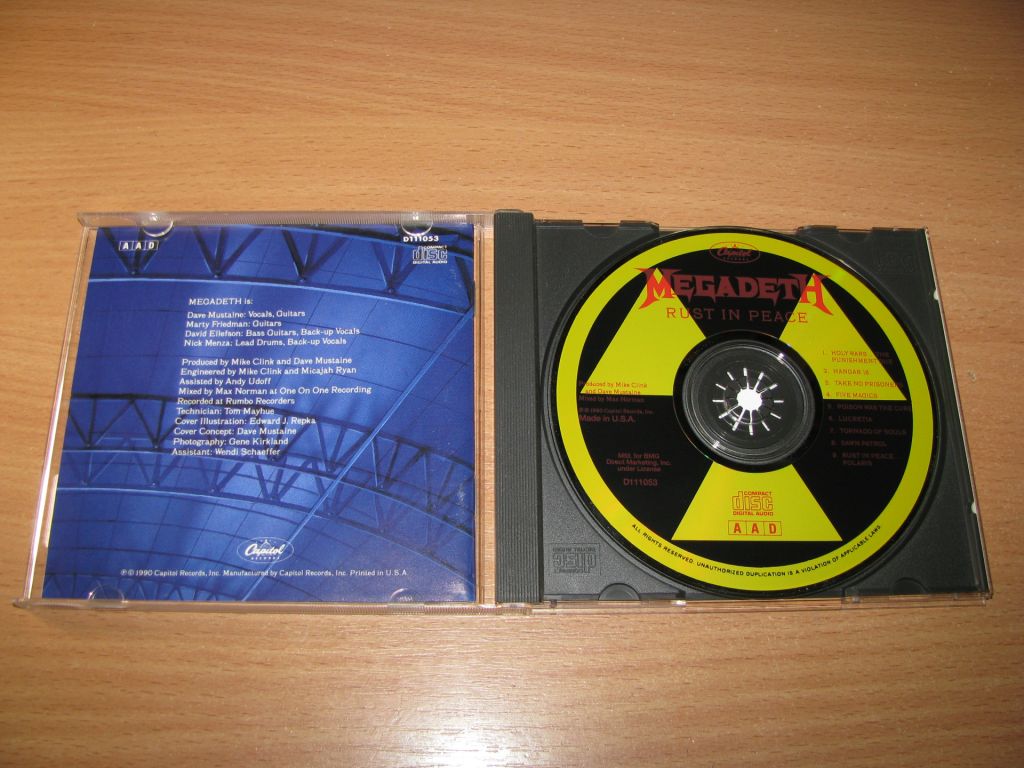 MEGADETH - Rust In Peace  (1990 Capitol,CLUB,USA) - фото фото фото 1
