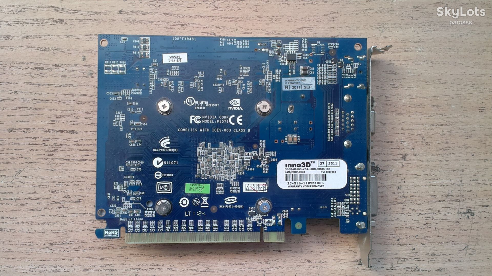 2423 - Video GeForce GT430 1Gb DDR3 128bit Inno3D - фото фото фото 2