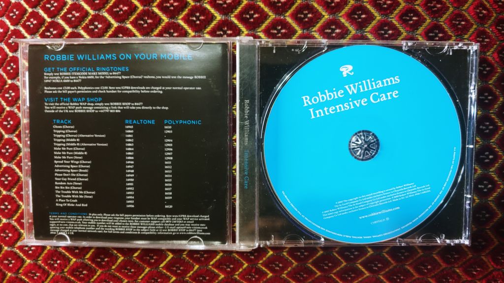 CD аудио Robbie Williams Intensive care - фото фото фото 2