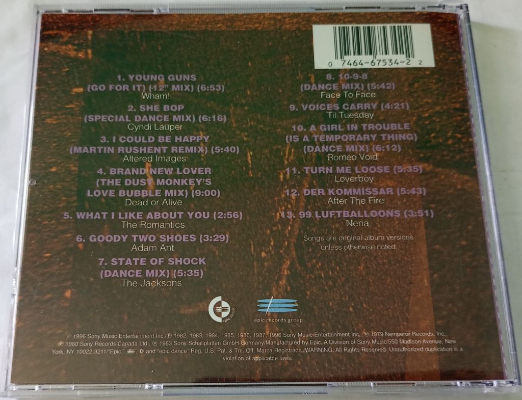 VARIOUS Club Epic  (A Collection Of Classic Dance Mixes) Volume 5 CD US - фото фото фото 2