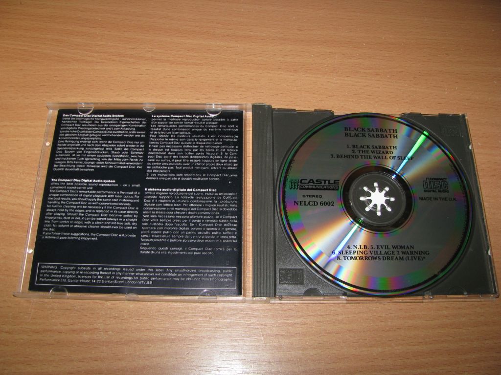 BLACK SABBATH - Black Sabbath S/T         (1986 Castle UK  1st press) - фото фото фото 1